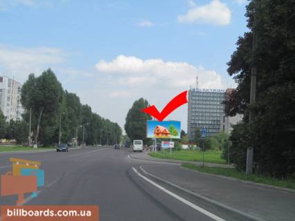 Билборд A в Львове, 3х6  вул.Шевченка 315, Електрон, АЗС ОККО до центру фото 1