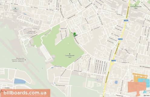 Билборд A в Львове, 3х6  вул.Виговського-вул.Кульчицької схема