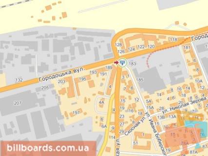 Призма A в Львове, 3х6  вул.Городоцька-вул.Кульпарківська, до центру - 158010 схема