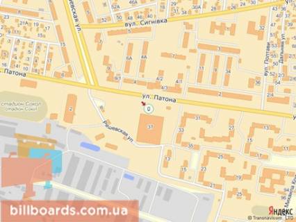 Сiтiлайт A у Львові, 1.2x1.8  вул.Патона 37, ТЦ Сріблястий, Арсен, м.1 правий схема