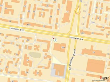 Ситилайт A в Львове, 1.2x1.8  вул.Наукова 35, маг.Ельдорадо, м.2 правий схема