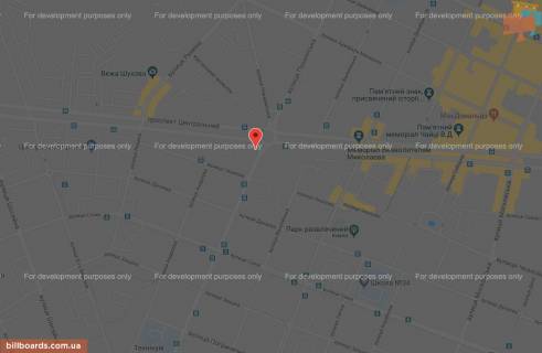 Билборд B в Николаеве, 3x6  пр. Центральний, 57 (Пушкінське кільце) схема
