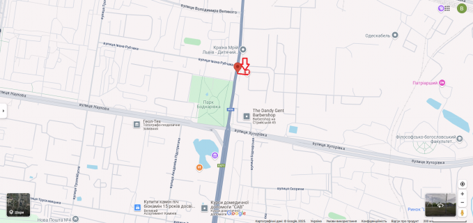 Скроллер B в Львове, 2,3х3,14  вул.Стрийська_45_Рубчака ТЦ FABRIK - 615165 схема