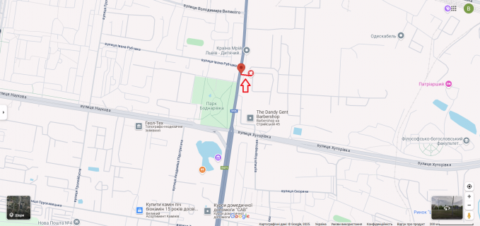 Скроллер A в Львове, 2,3х3,14  вул.Стрийська_45_Рубчака ТЦ FABRIK - 615155 схема