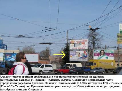 Призма B в Полтаве, 3*6  м.Полтава,вул.Зіньківска,1 (площа Зигіна, р-н Київського жд вокзалу) призматрон,одна з головних розвязок міста, ТРЦ "КИЇВ" - 325851 фото 1