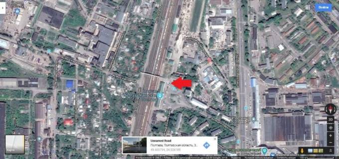 Білборд, Бігборд (Борд)  A у Полтаві, 3*6  м Полтава вул Кондратенка ,Київський ж/д вокзал Розворот тролейбусів та маршрутних таксі,автостанція,  кафе верхній схема