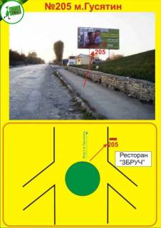 Билборд A в Тернополе смт. Гусятин , кільце фото 1