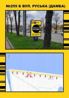 Ситилайт A в Тернополе, 1,2х1,8  Дамба (біла парку) фото 1