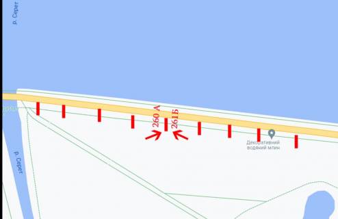 Ситилайт A в Тернополе Дамба (біла парку) схема