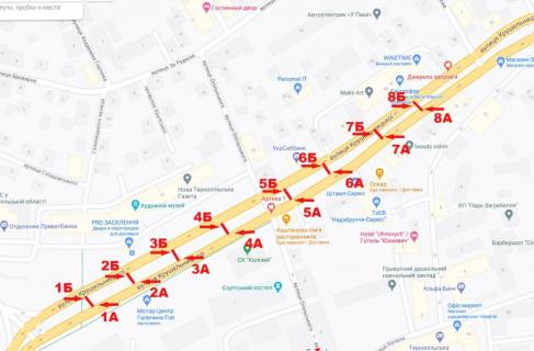 Ситилайт A в Тернополе Крушельницька,16 схема
