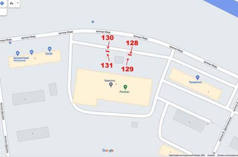 Ситилайт A в Тернополе Миру,6 ПК"БЕРЕЗІЛЬ" (правий) схема
