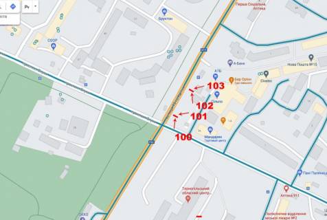 Сiтiлайт A у Тернополі 15 квітня,2б схема