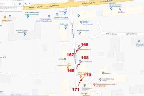 Сiтiлайт A у Тернополі Шашкевича ,1 схема