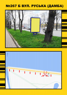 Ситилайт B в Тернополе, 1,2х1,8  Дамба (біла парку) фото 1
