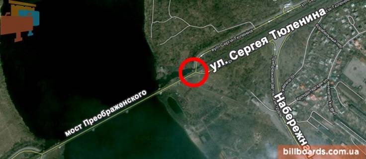 Нестандарт A у Запоріжжі мост им.Преображенкского схема