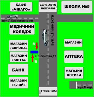 Ситилайт B в Бердичеве Ситилайт (2,16 м.кв.) Европейская,13 (Европа) схема