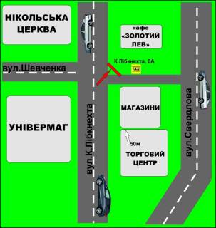 Призма A в Бердичеве, 3х6  Призма (18м.кв.) Европейская, 6а (Универмаг) - 389033 схема