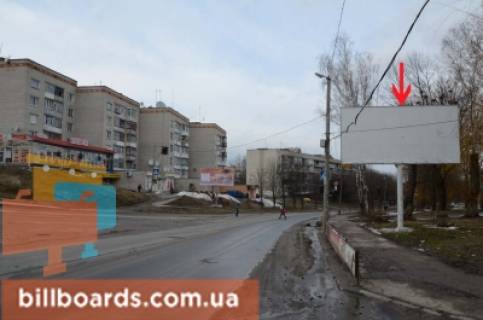 Билборд A в Бердичеве, 3х6  Бигборд (18м.кв.) Одеська, 49 (р. Красн.гора в центр) фото 1