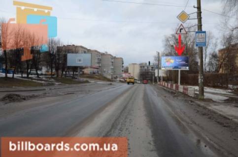 Билборд A в Бердичеве, 3х6  Бигборд (18м.кв.) Одеська, 51 (р. Красн.гора в центр) фото 1