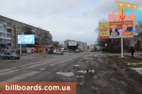 Билборд A в Бердичеве Одеська, 55 (р. Красн.гора в центр) фото 1