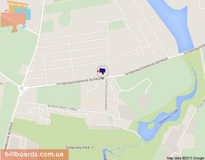 Билборд A в Умане, 3х6  ул. Интернациональная (НУНС) №6 схема