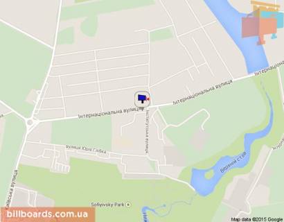 Билборд B в Умане, 3х6  ул. Интернациональная (НУНС) №6 схема