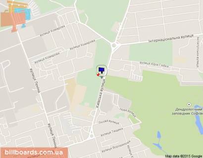 Билборд B в Умане, 3х6  ул. Киевская -напртив входа в ДП Софиевка схема