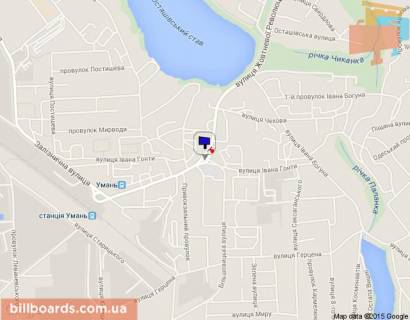 Билборд C в Умане, 3х6  пл. Івангородська (14 шк) схема