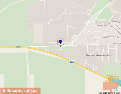 Билборд A в Умане, 3х6  ул. Деревянка, 17 схема