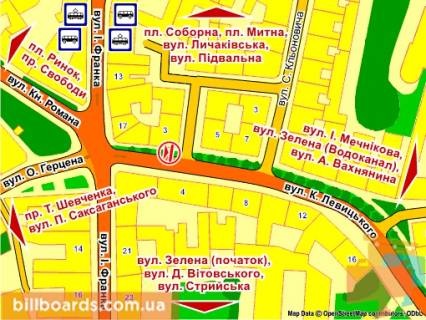 Ситилайт B в Львове вул. Левицького, 3 схема