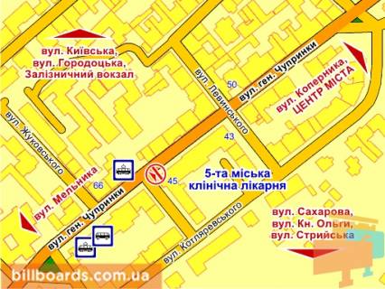 Сiтiлайт A у Львові вул. Чупринки. 45 схема