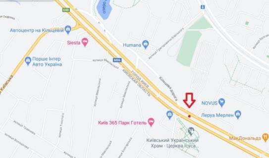 Білборд, Бігборд (Борд)  A у Києві, 6х3  Велика Кільцева дорога, 12 схема