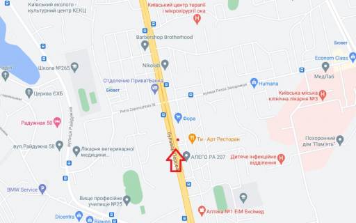 Призматрон, Призма A у Києві, 6х3  просп. Воскресенський (Перова), 20 - 412060 схема