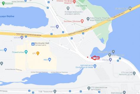 Призматрон, Призма A у Києві, 6х3  Набережно-Рибальська напроти Епіцентру - 130996 схема