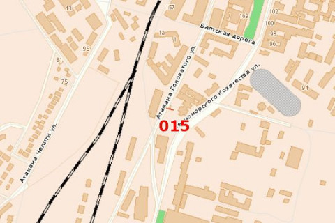Билборд B в Одессе, 3х6  вул. Отамана Головатого, 102  схема