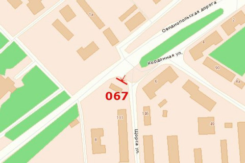 Призма B в Одессе, 3х6  вул. Щорса - Івановський міст (призма)  - 615057 схема