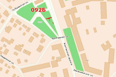 Билборд B в Одессе, 3х6  Фонтанська дорога, 65 (навпроти)  схема