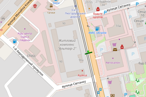 Призматрон, Призма A у Одесі, 3х6  Люсторфська дорога, 27/55 (3-я станція) (Призма) - 302019 схема