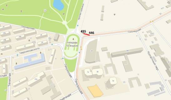 Білборд, Бігборд (Борд)  A у Одесі ул. Пионерская (напротив ТЦ Сады победы) (Призма левая) схема