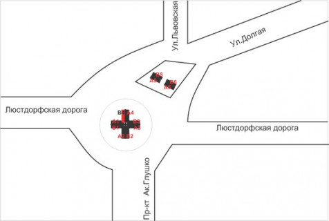Білборд, Бігборд (Борд)  B у Одесі, 3х6  7 ст. Люстдорфської дор. схема