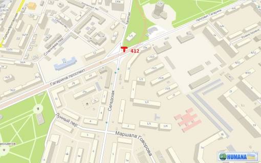 Призма A в Одессе, 3х6  пр-кт Гагаріна - вул. Канатна, 132 (Призма) - 301874 схема