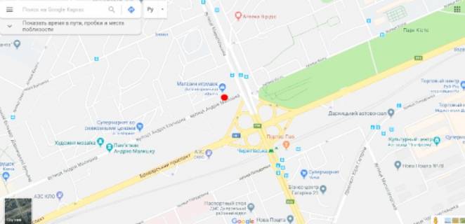 Призма A в Киеве, 3х6  вул. Андрія Малишка 39, у бік магазину "Дитячий світ"  - 189067 схема