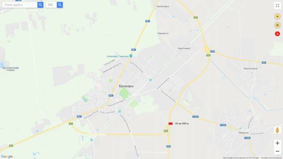 Билборд B в Бровары, 3х6  Бровары - окружная     26 .400 (Б) схема