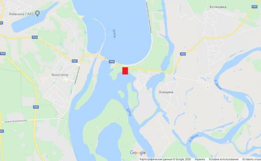 Білборд, Бігборд (Борд)  A у Осещині, 3х6  (ГЭС)Киев-Вышгород-Хотяновка схема