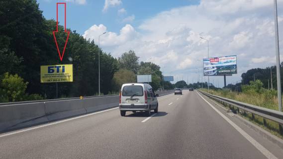Билборд B в Киеве, 3х6  Въезд в Киев с Н-01,до КП ГАИ 700 м. фото 1