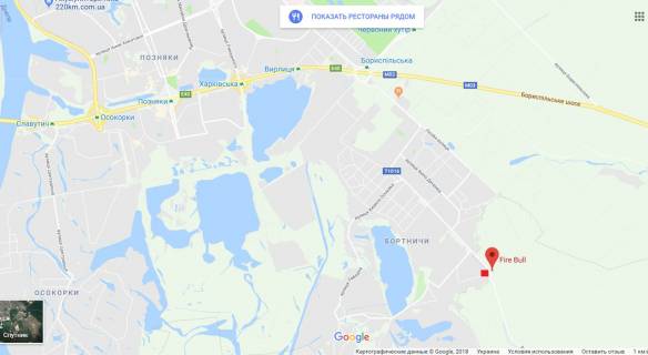 Білборд, Бігборд (Борд)  B у Києві, 3х6  дорога Вишеньки Гнідин Бортничі Київ схема