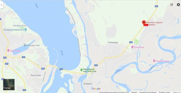 Билборд A в Новосёлках, 3х6  Вышгород-Новоселки-Десна,возле ресторана Боровик (А) схема