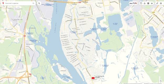 Білборд, Бігборд (Борд)  B у Києві, 3х6  Осокорки, вул. Центральна, супермаркет Фора 1.250 (Б), з Києва схема