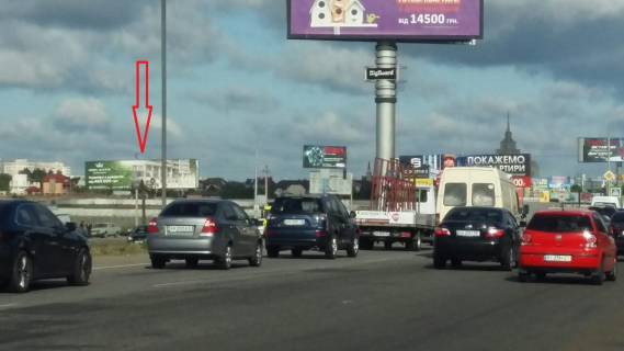 Білборд, Бігборд (Борд)  B у Києві, 3х6  Большая окружная  3х12 м,1100 м.от Жилянского моста Фото 1