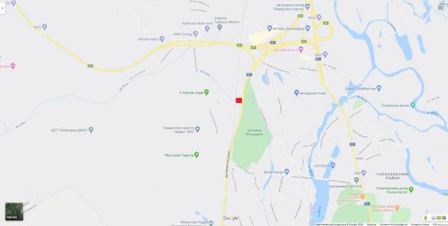 Билборд B в Киеве, 3х6  Въезд в Киев с Н-01,до КП ГАИ 700 м. схема